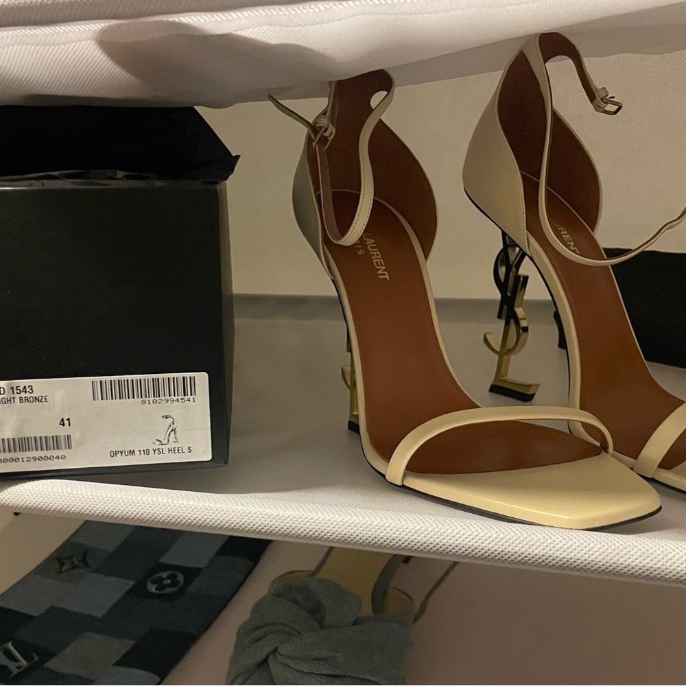 Opyum 110 Saint Laurent Cream Heels with High Stiletto size 41 - Picture 6 of 6